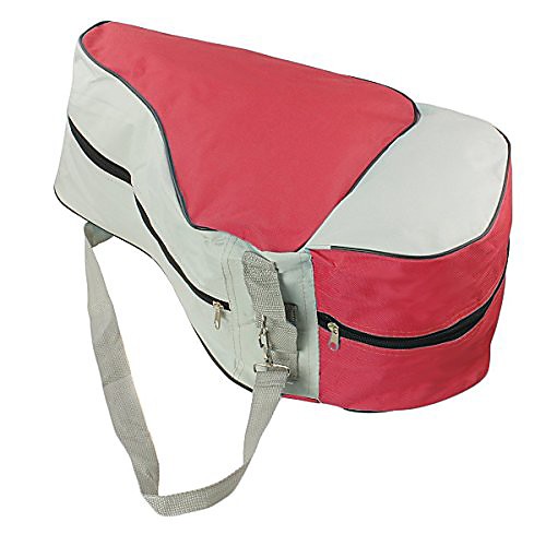 

ice skating bag roller skating adjustable shoulder strap bag skates tote (red)