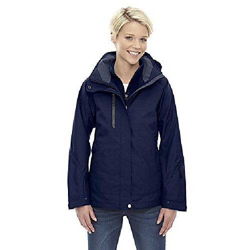 

north end ladies caprice 3-in-1 soft shell jacket, large, classic navy 849