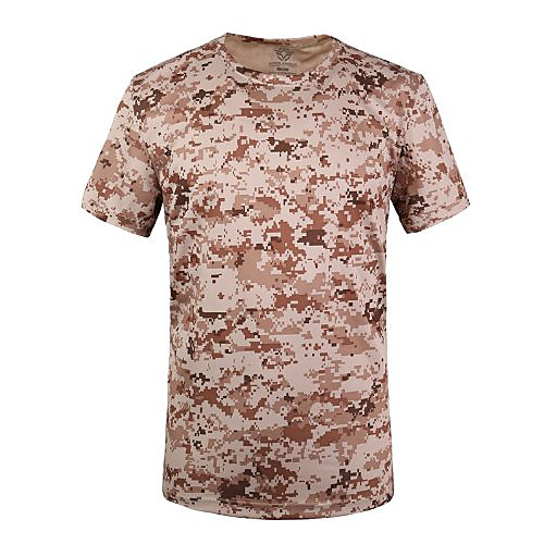 

Hunting T-shirt Outdoor Summer Breathable Quick Dry Sweat wicking Skin Friendly Top Camping / Hiking Hunting Fishing Traveling Jungle camouflage ACU camouflage CP Green Python Black python