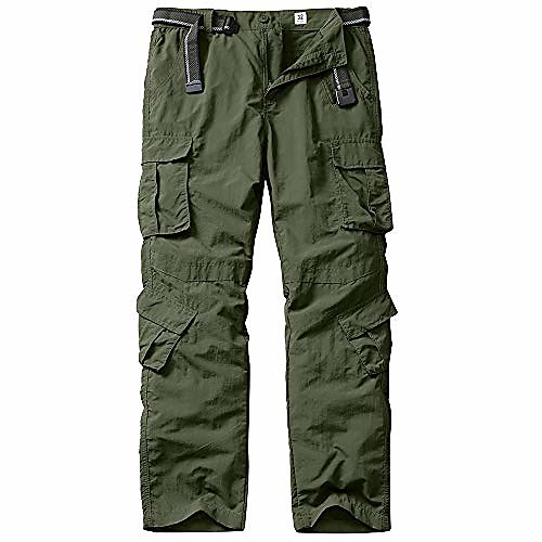 

Men's Hiking Pants Trousers Hiking Cargo Pants Summer Outdoor Breathable Quick Dry Sweat-Wicking Wear Resistance Cotton Bottoms Black khaki Dark Gray Army Green Dark Blue Camping / Hiking Hunting