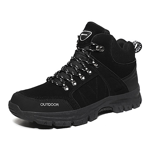 

Men's Hiking Shoes Hiking Boots Shock Absorption Wearable High-Top Outsole Pattern Design Hiking Outdoor Exercise Spring & Fall Fall & Winter Black Grey Brown