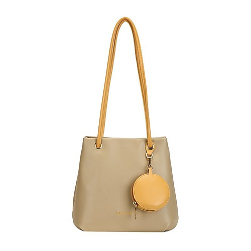 

Women's Bags PU Leather Leather Top Handle Bag Tassel Zipper Daily Outdoor Handbags Baguette Bag White Black Khaki
