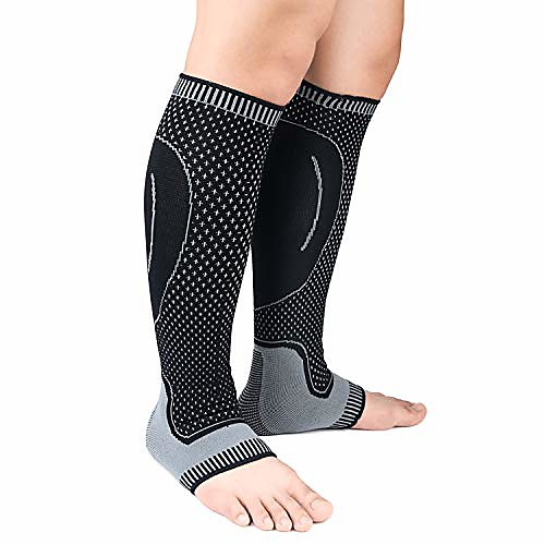 

compression tube sock - best stockings for running, medical, athletic, edema, travel (xl, blackgray)