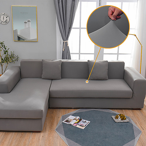 

Sofa Cover Solid Colored Printed Polyester Slipcovers