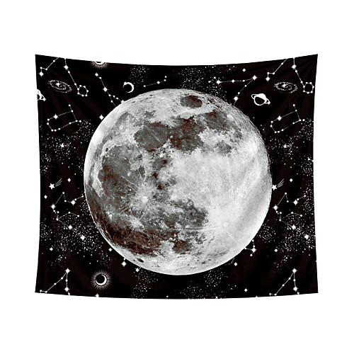 

Wall Tapestry Art Decor Blanket Curtain Picnic Tablecloth Hanging Home Bedroom Living Room Dorm Decoration Polyster Sky Moon Views