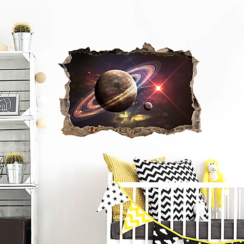 

3D Broken Wall Star Sky Wall Sticker Home Children's Room Bedroom Background Decoration Removable Wall Sticker 6090CM