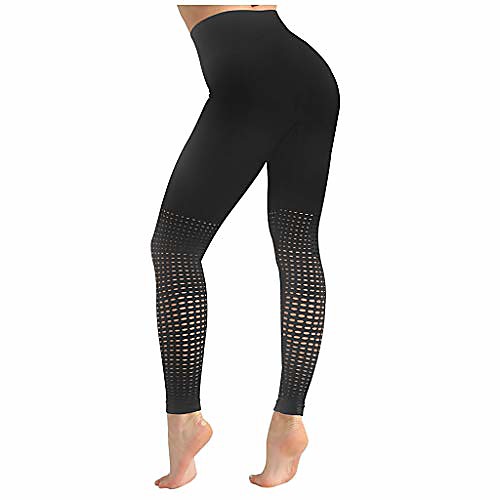 

women workout yoga pants suspension gradation seamless hollowing out high waist yoga pants trousers