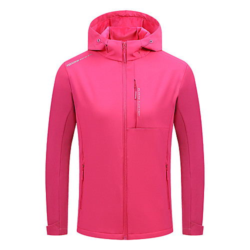 

Women's Long Sleeve Windbreaker Softshell Jacket Full Zip Outerwear Coat Top Athletic Athleisure Winter Thermal Warm Waterproof Windproof Running Active Training Jogging Exercise Sportswear Solid