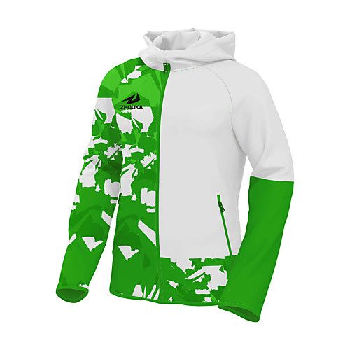 

Men's Long Sleeve Running Track Jacket Windbreaker Outerwear Coat Top Athletic Casual Thermal Warm Windproof Breathable Fitness Gym Workout Running Jogging Training Sportswear Normal Green Activewear