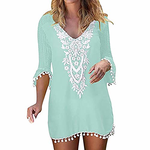 

Women's Beach Dress Swimsuit Lace White Black Yellow Blushing Pink Green Swimwear Bathing Suits