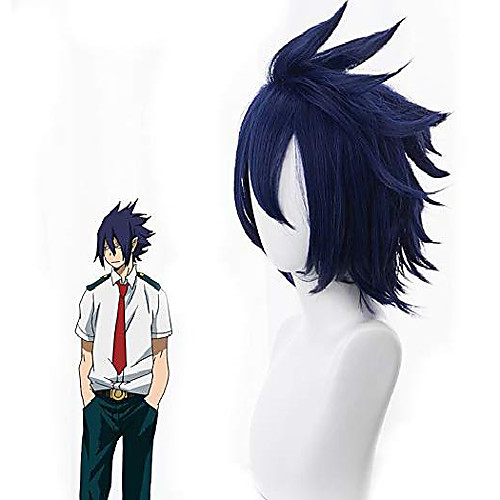 

amajiki tamaki wig my hero academia cosplay costume makeup anime wigs black hair