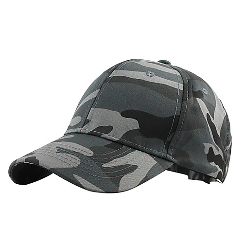 

women men camouflage cap baseball hat anti-uv sun hat breathable dry quickly fishing hiking mountaineering collapsible portable cap - gray