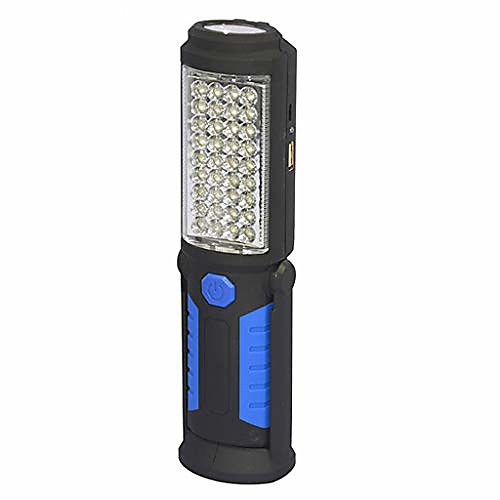 

rechargeable led working lamp multifunction usb emergency lights portable campinglanterns for carry daily, cave exploration, patrol, camping (color : cob-blue)