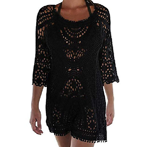 

beach tops sexy perspective cover dresses bikini cover-ups net beige white
