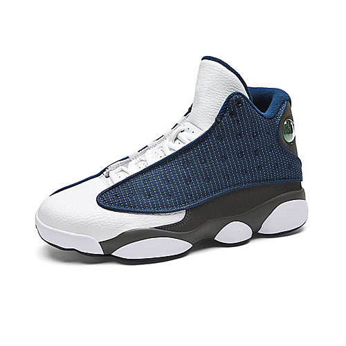 

Men's Trainers Athletic Shoes Sporty Athletic Basketball Shoes PU Non-slipping White Red Blue Color Block Winter
