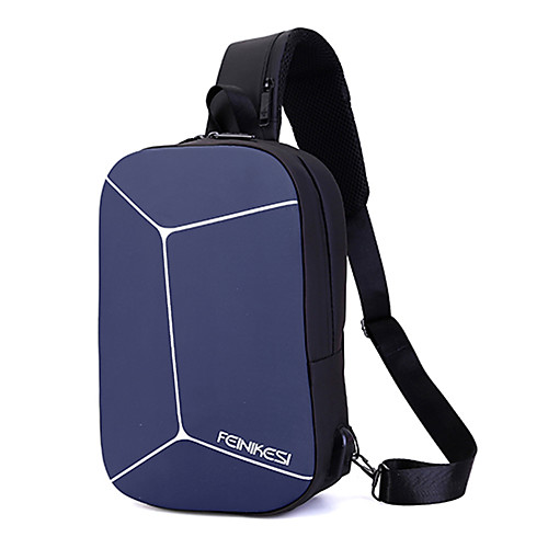 

Women's Unisex Bags Oxford Cloth Synthetic Sling Shoulder Bag Chest Bag Zipper Daily Outdoor 2021 MessengerBag Black Blue Red Green