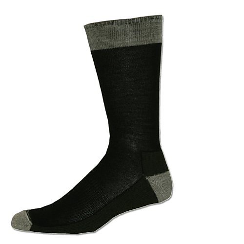 

urban hiker lite weight merino crew sock (black/rope, medium)