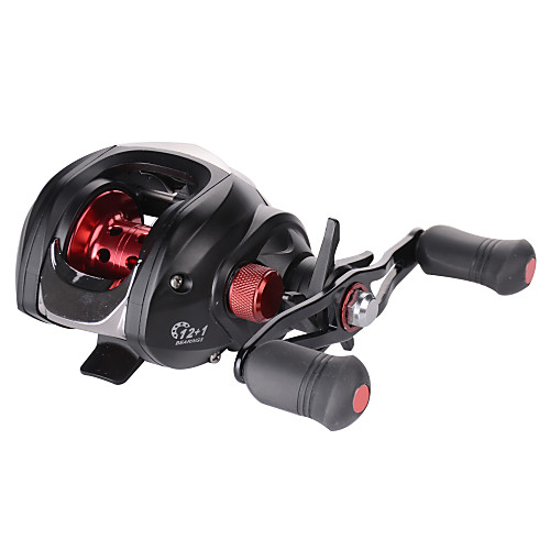 

Fishing Reel Baitcasting Reel 7.1:1 Gear Ratio 12 Ball Bearings Right Handed for Bait Casting / Freshwater Fishing / Lure Fishing