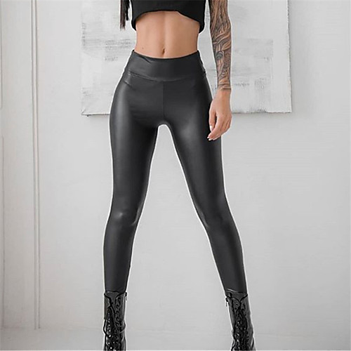 

Women's Comfort Daily Pants Pants Solid Colored Full Length Black