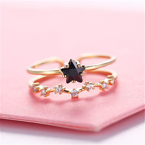 

women's open ring 1pc silver platinum plated rose gold plated alloy fashion wedding party jewelry flower cute