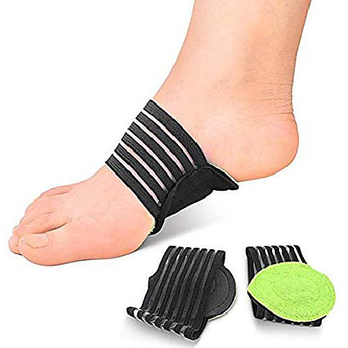 

cushioned compression arch support sleeves foot relief cushions brace for plantar fasciitis, fallen arches, flat and achy feet problems for men and women (thick)