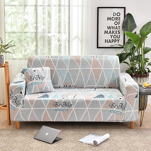 

Sofa Cover Romantic Yarn Dyed Polyester / Cotton Blend Slipcovers