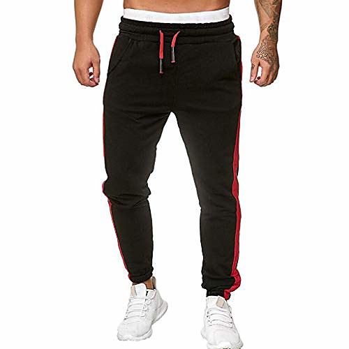 

new men sport sweatpants pants long trousers tracksuit fitness workout joggers men spring fashion 2020 black