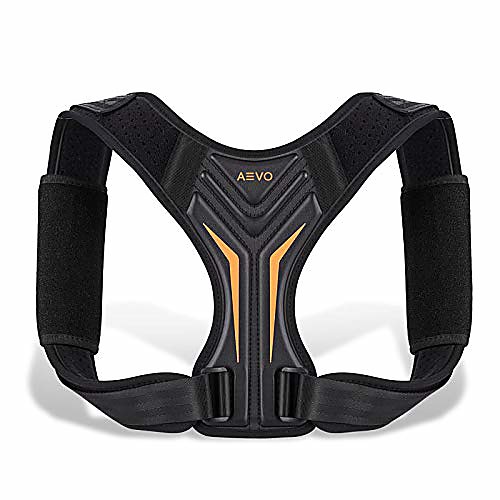 

compact posture corrector for men and women, adjustable upper back brace for clavicle support, neck, shoulder, and back pain relief, invisible comfortable back straightener, xl