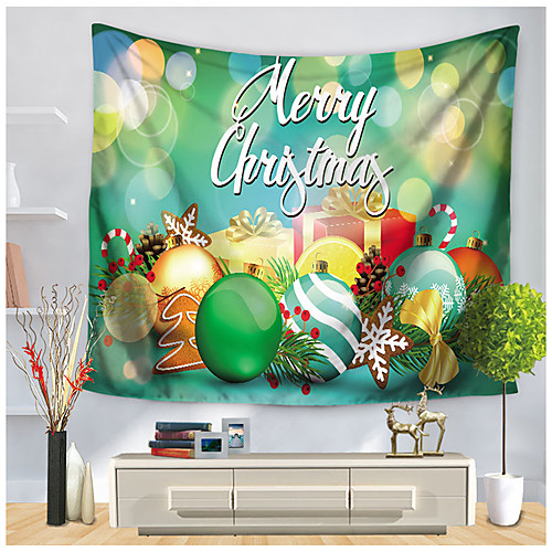 

Christmas Santa Claus Holiday Party Wall Tapestry Art Decor Blanket Curtain Picnic Tablecloth Hanging Home Bedroom Living Room Dorm Decoration Polyester Christmas Gift Christmas Balloon