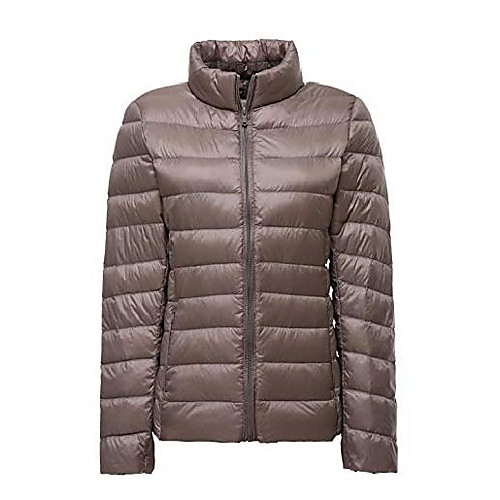 

lightweight down jacket women womens down coats women's ultra light packable down jacket down filled coat stand collar quilted padded puffer jacket ladies bubble puffa jacket parka winter khaki