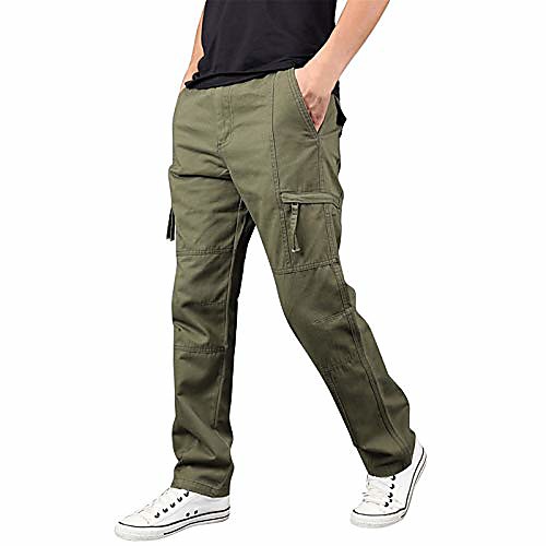 

men's outdoor stretch quick dry hiking capri pants lightweight cargo travel pant-breathable green