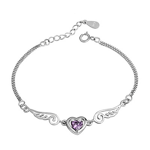 

Women's Men's Bracelet Classic Star Fashion Silver-Plated Bracelet Jewelry White / Purple For Daily