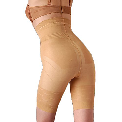 

womens hi-waist body shaper tummy control thigh slimming shorts