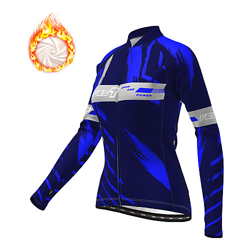 

21Grams Women's Long Sleeve Cycling Jacket Winter Fleece Purple Yellow Blue Bike Jacket Top Mountain Bike MTB Road Bike Cycling Thermal Warm Fleece Lining Breathable Sports Clothing Apparel