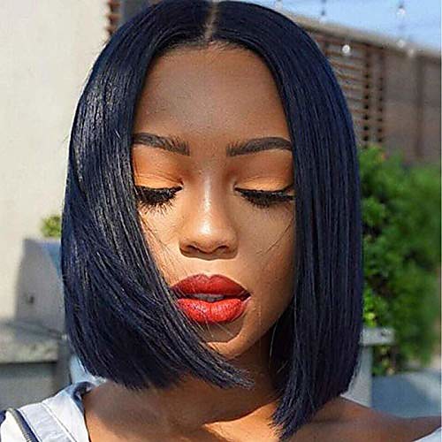 

short bob wigs brazilian straight for black women