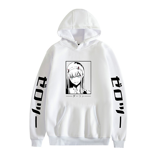 

Inspired by Darling in the Franxx Zero Two Cosplay Costume Hoodie Polyester / Cotton Blend Graphic Printing Hoodie For Women's / Men's