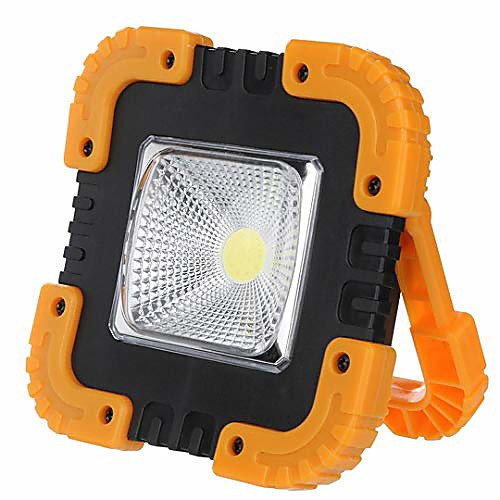 

solar cob work light flashlight solar portable rechargeable led emergency flood lamp outdoor garden work spot lamp yellow