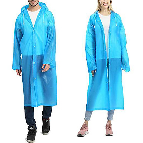 

Women's Rain Poncho Waterproof Hiking Jacket Rain Jacket Outdoor Waterproof Lightweight Windproof Breathable Raincoat Poncho Top Fishing Climbing Camping / Hiking / Caving White (translucent) adult