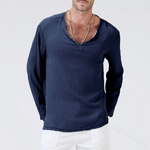 

men renaissance medieval green t shirt v neck hippie pirate fisherman beach kurta yoga shirts