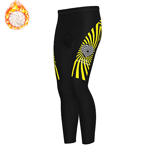 

21Grams Men's Cycling Tights Cycling Pants Winter Fleece Bike Tights Padded Shorts / Chamois Pants Thermal Warm Fleece Lining Breathable Sports Black Mountain Bike MTB Road Bike Cycling Clothing