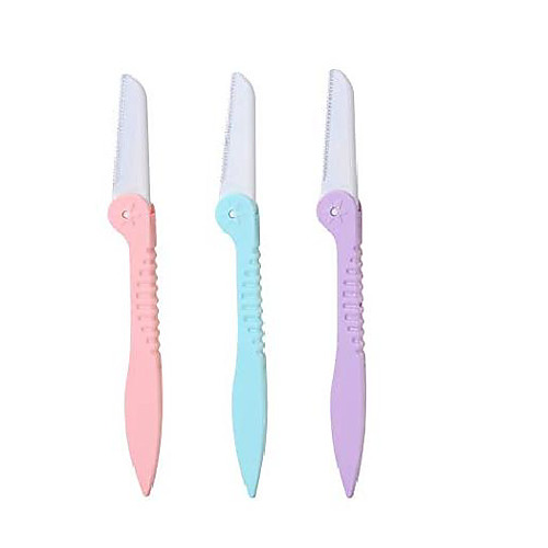 

3 pcs foldable eyebrow razor and face razors for women, eyebrow shapers razors shavers