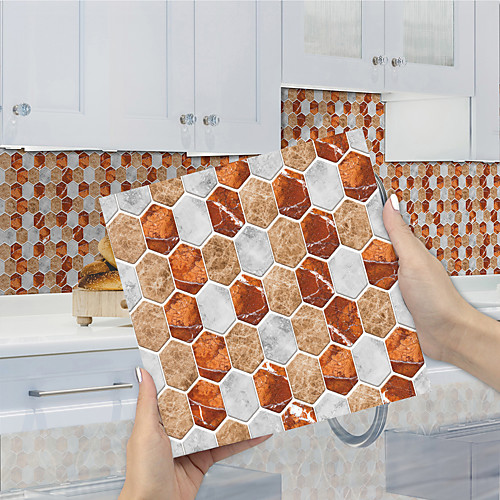 

Imitation Epoxy Tile Sticker Brick Red Crystal Mosaic Wall Sticker House Renovation DIY Self-adhesive PVC Wallpaper Painting Kitchen Waterproof and Oilproof Wall Sticker