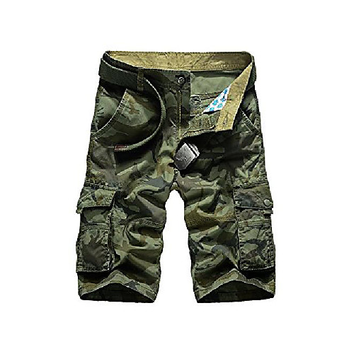 

men's outdoor camo cargo shorts military-style shorts