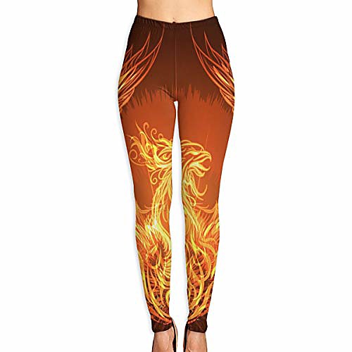 

phoenix rising women's yoga leggings fashion soft printed yoga leggings white