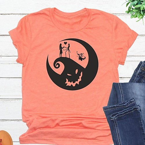 

pumpkin face shirt for men halloween funny graphic print t-shirt fall casual short sleeve tee top grey