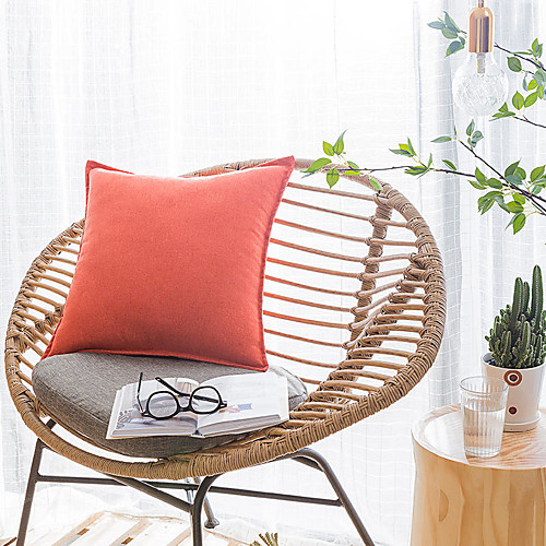 

Fashion Simple Solid Colored Home Office Soft Pillow Case Cover Living Room Bedroom Sofa Cushion Cover