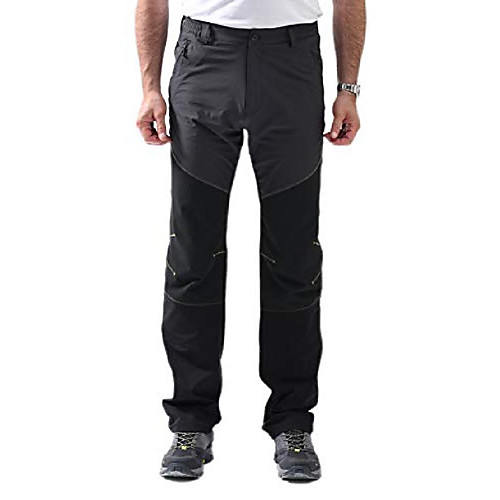

men's lightweight breathable soft quick dry hiking pants(dark grey,33x30)
