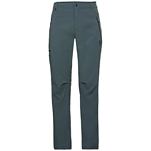 

men's pants short lenght wedge mount long pants, men, pants short lenght wedgemount, odlo steel grey