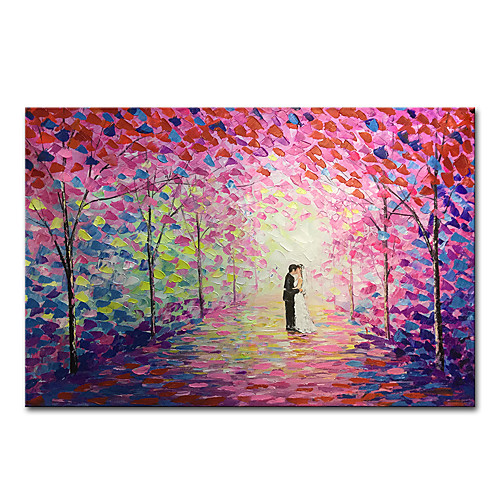 

Mintura Original Large Size Hand Painted Abstract Knife Landscape Oil Painting on Canvas Modern Wall Art Picture For Home Decoration No Framed