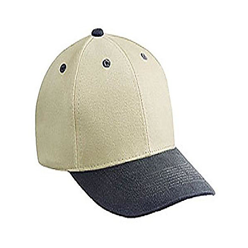 

brushed bull denim low profile pro style caps - blk/kha - by thetargetbuys